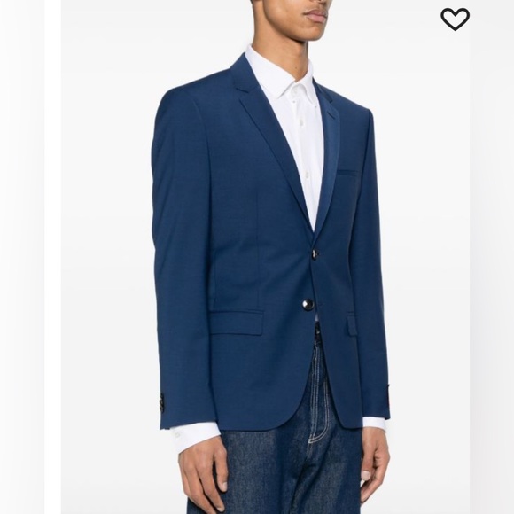 NWT $398 HUGO single-breasted wool-blend blazer sz 42L - Picture 3 of 16